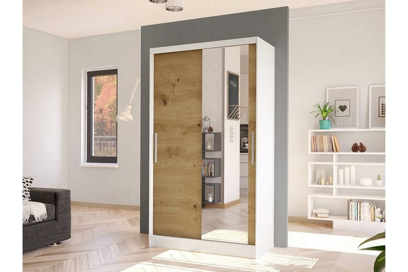 Glenmore Garderob m. Spegel White - Förvaring - Sko- & klädförvaring - Garderober & garderobssystem