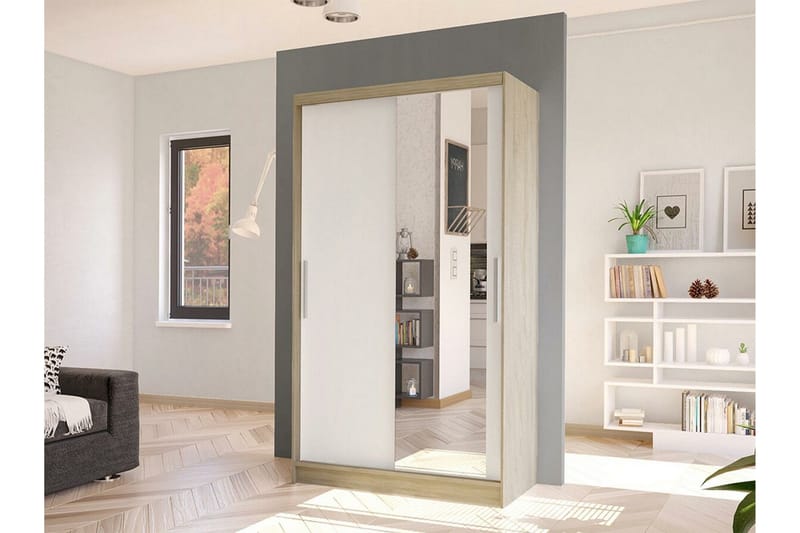 Glenmore Garderob m. Spegel White - Förvaring - Sko- & klädförvaring - Garderober & garderobssystem