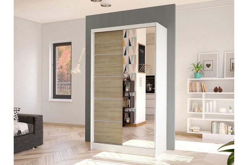 Glenmore Garderob m. Spegel White - Förvaring - Sko- & klädförvaring - Garderober & garderobssystem