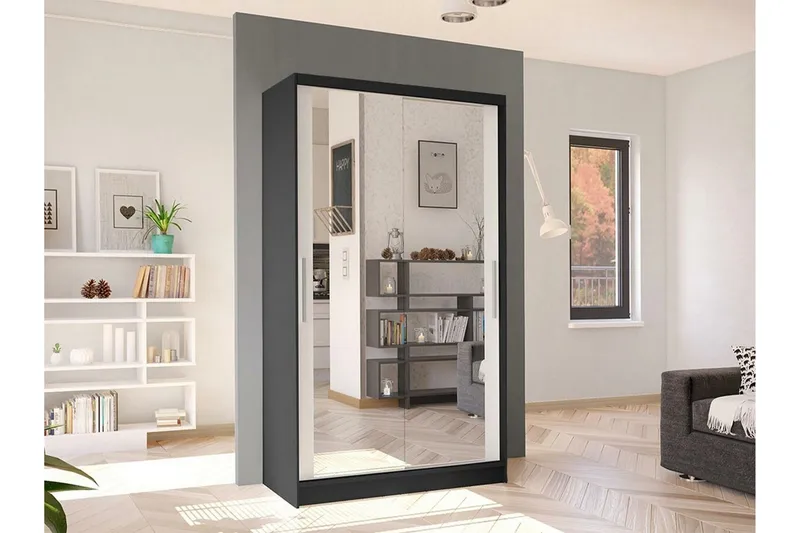 Glenmore Garderob m. Spegel White - Förvaring - Sko- & klädförvaring - Garderober & garderobssystem