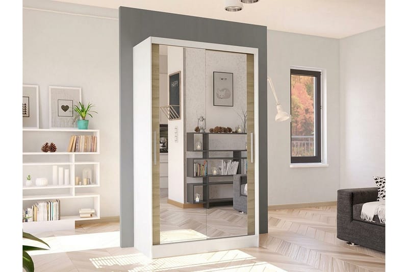 Glenmore Garderob m. Spegel White - Förvaring - Sko- & klädförvaring - Garderober & garderobssystem