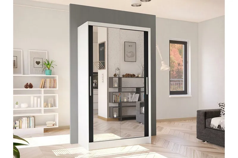 Glenmore Garderob m. Spegel White - Förvaring - Sko- & klädförvaring - Garderober & garderobssystem