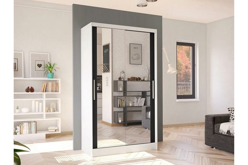 Glenmore Garderob m. Spegel White - Förvaring - Sko- & klädförvaring - Garderober & garderobssystem