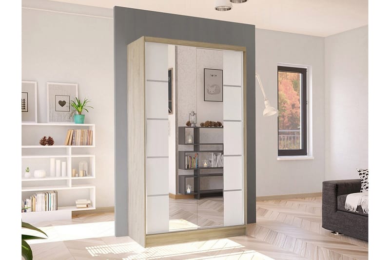 Glenmore Garderob m. Spegel White - Förvaring - Sko- & klädförvaring - Garderober & garderobssystem