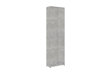 Hallgarderob betonggrå 55x25x189 cm spånskiva