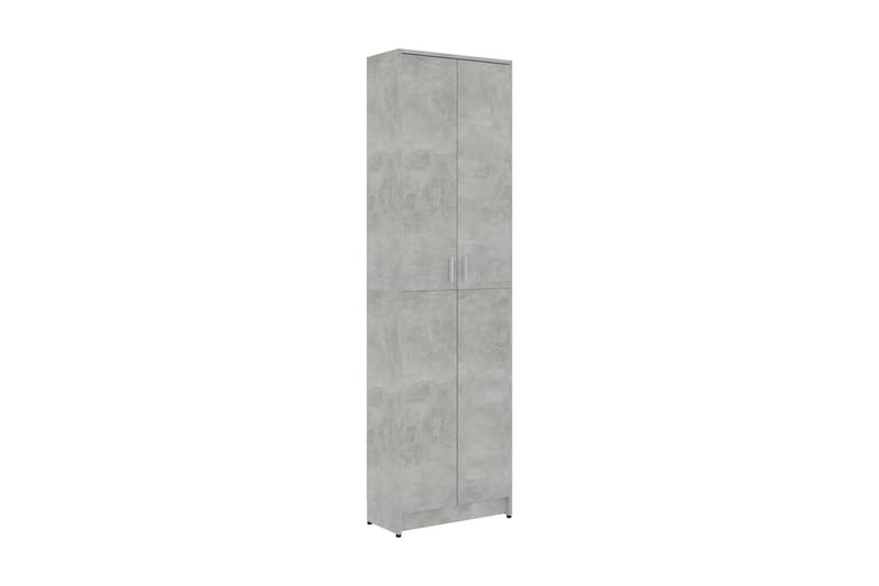 Hallgarderob betonggrå 55x25x189 cm spånskiva - Betonggrå - Garderober & garderobssystem