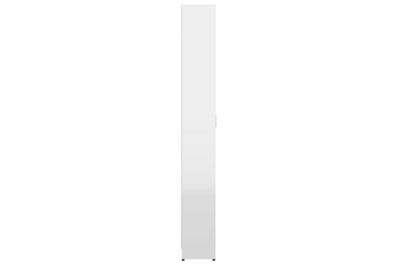 Hallgarderob vit högglans 55x25x189 cm spånskiva - Vit högglans - Garderober & garderobssystem