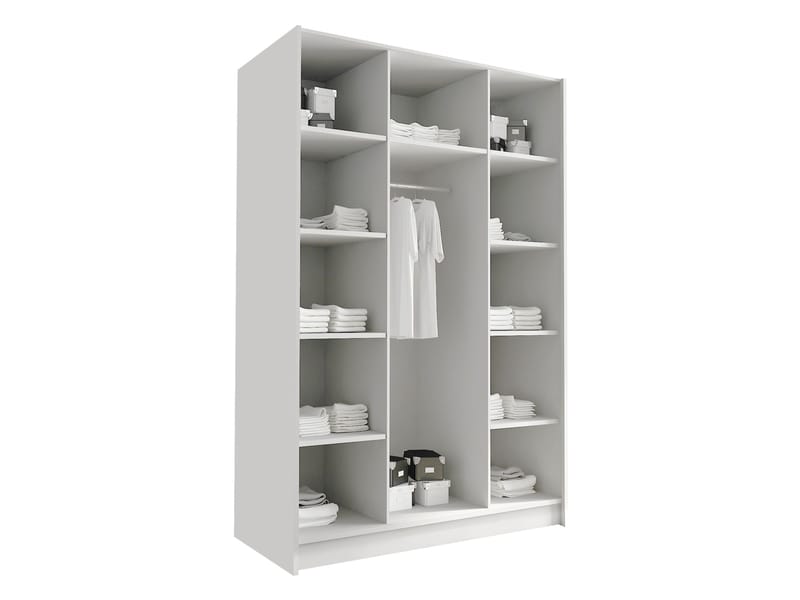 Herrljunga Garderob 150x215 cm - Brun/Svart - Förvaring - Sko- & klädförvaring - Garderober & garderobssystem