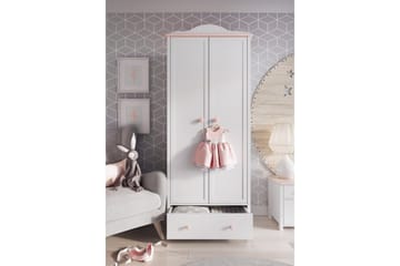 Hilts Garderob 85x196 cm i Trä - Vit - Förvaring - Sko- & klädförvaring - Garderober & garderobssystem