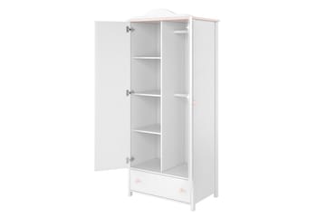 Hilts Garderob 85x196 cm i Trä - Vit - Förvaring - Sko- & klädförvaring - Garderober & garderobssystem