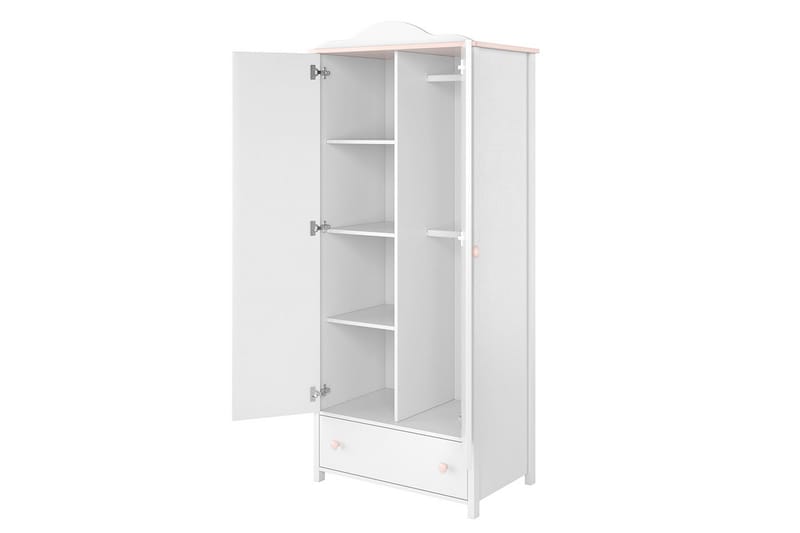 Hilts Garderob 85x196 cm i Trä - Vit - Förvaring - Sko- & klädförvaring - Garderober & garderobssystem