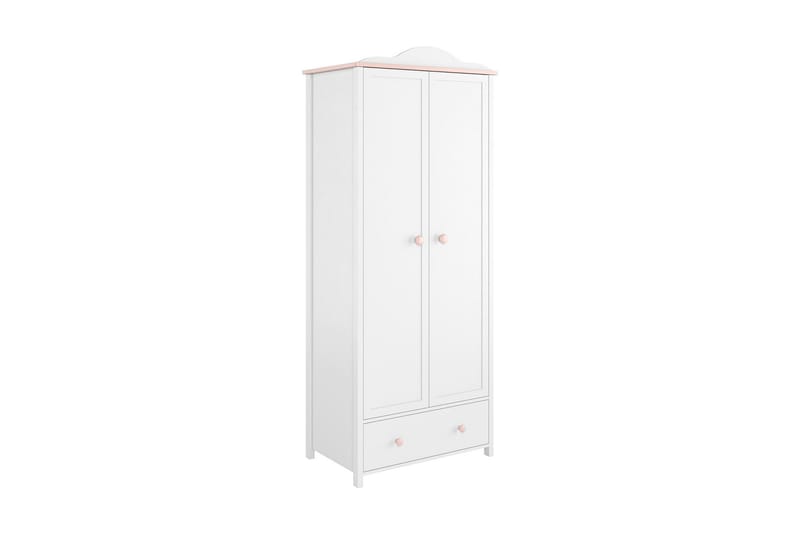 Hilts Garderob 85x196 cm NO_BRAND Vit||Pink - Förvaring - Sko- & klädförvaring - Garderober & garderobssystem