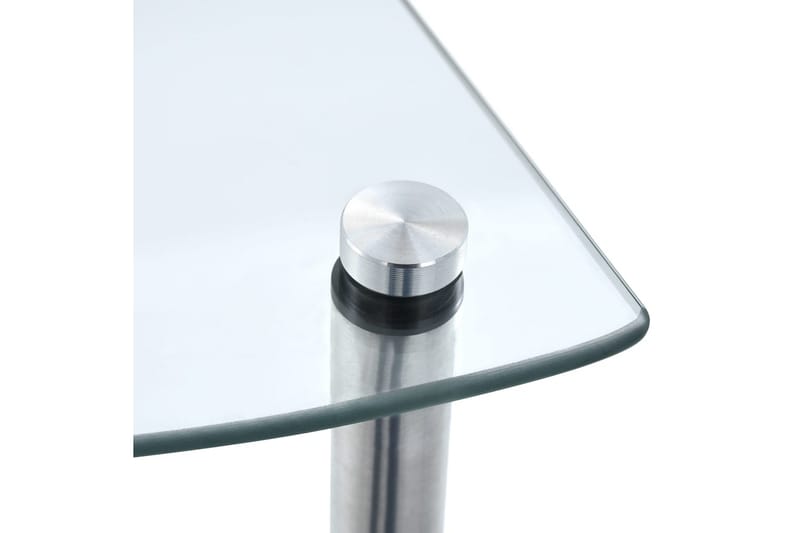 Hylla 5 hyllplan transparent 30x30x130 cm härdat glas - Transparent - Garderober & garderobssystem - Hyllplan