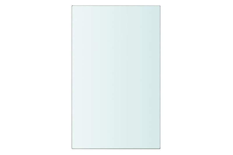 Hyllplan 2 st glas genomskinlig 20x12 cm - Transparent - Förvaring - Sko- & klädförvaring - Garderober & garderobssystem