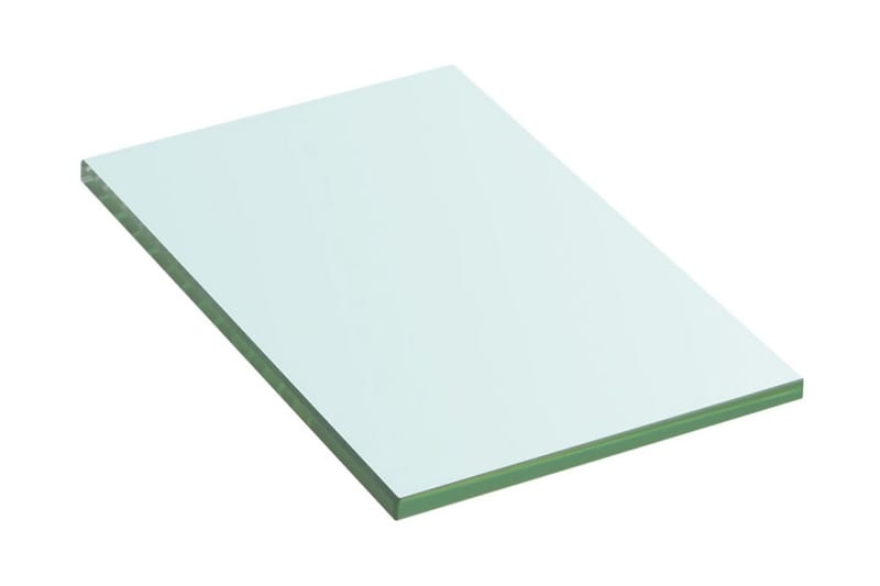 Hyllplan 2 st glas genomskinlig 20x12 cm - Transparent - Förvaring - Sko- & klädförvaring - Garderober & garderobssystem