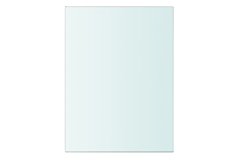 Hyllplan 2 st glas genomskinlig 20x15 cm - Transparent - Förvaring - Sko- & klädförvaring - Garderober & garderobssystem