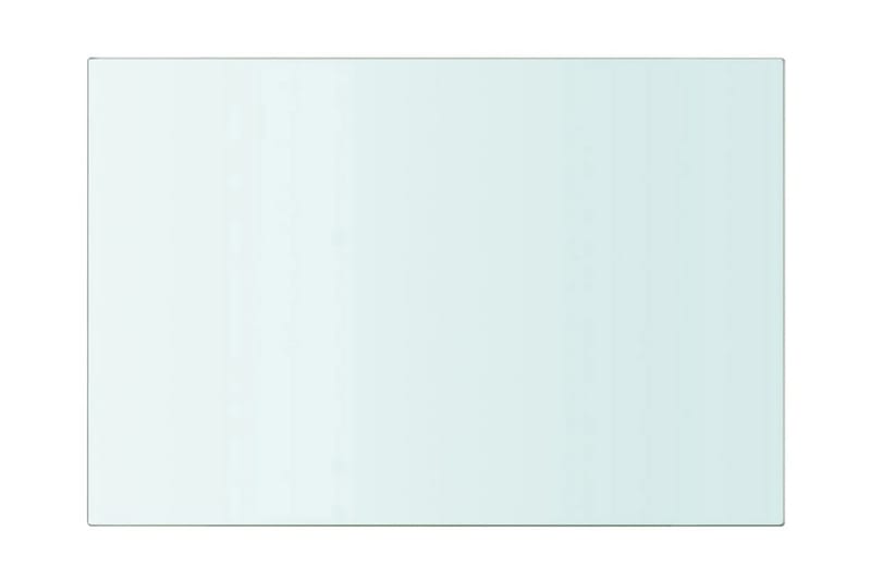 Hyllplan 2 st glas genomskinlig 20x25 cm - Transparent - Garderober & garderobssystem - Hyllplan