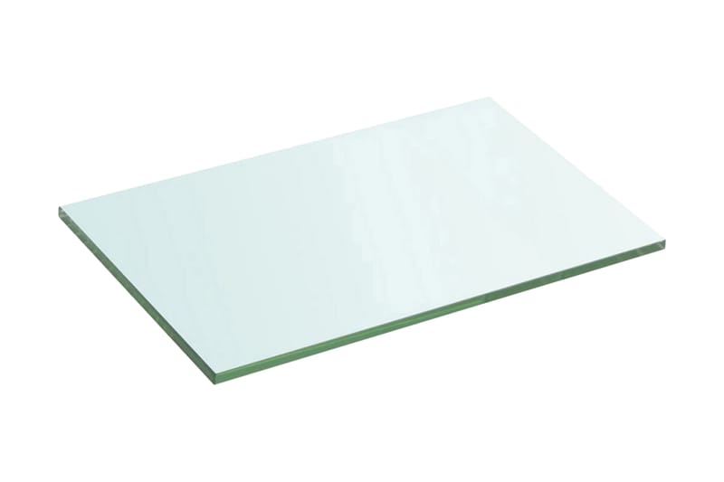 Hyllplan 2 st glas genomskinlig 30x15 cm - Transparent - Garderober & garderobssystem - Hyllplan