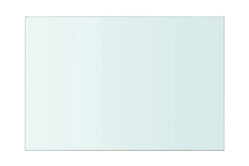 Hyllplan 2 st glas genomskinlig 30x15 cm - Transparent - Förvaring - Sko- & klädförvaring - Garderober & garderobssystem