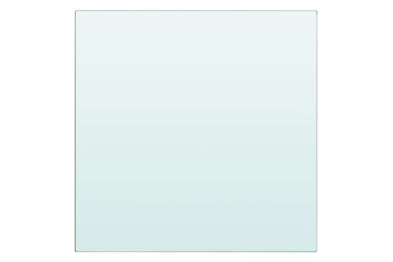 Hyllplan 2 st glas genomskinlig 30x25 cm - Transparent - Förvaring - Sko- & klädförvaring - Garderober & garderobssystem