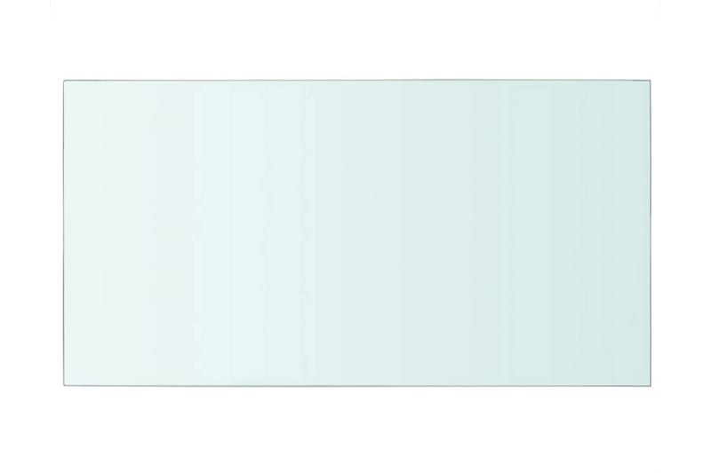 Hyllplan 2 st glas genomskinlig 40x25 cm - Transparent - Förvaring - Sko- & klädförvaring - Garderober & garderobssystem