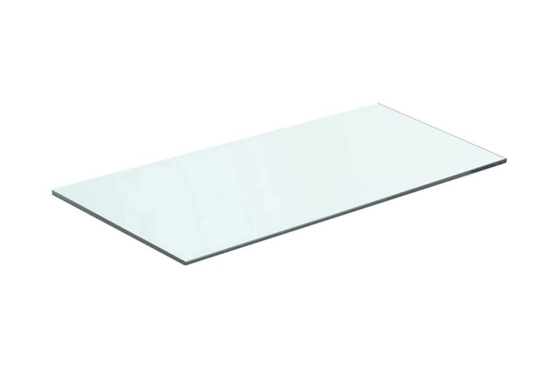 Hyllplan 2 st glas genomskinlig 60x25 cm - Transparent - Garderober & garderobssystem - Hyllplan