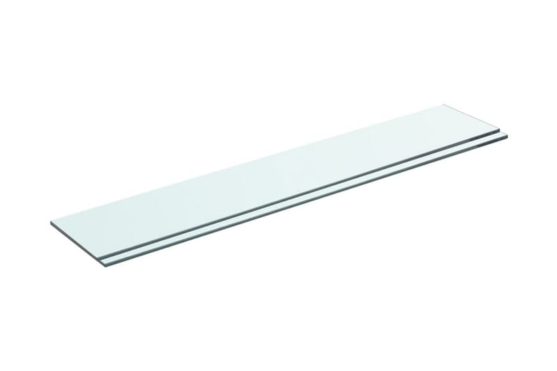 Hyllplan 2 st glas genomskinlig 70x12 cm - Transparent - Garderober & garderobssystem - Hyllplan