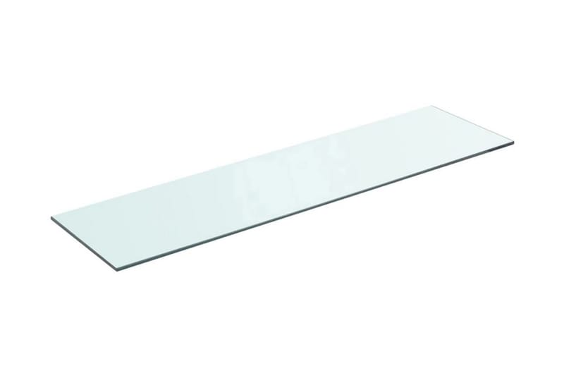 Hyllplan 2 st glas genomskinlig 80x20 cm - Transparent - Garderober & garderobssystem - Hyllplan