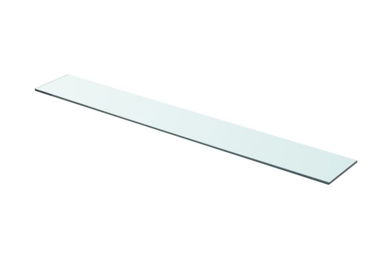 Hyllplan 2 st glas genomskinlig 90x12 cm - Transparent - Garderober & garderobssystem - Hyllplan