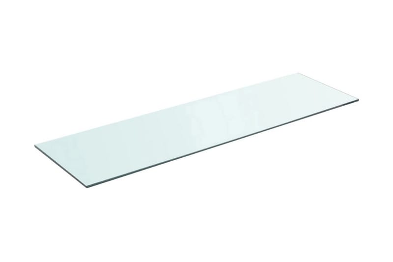 Hyllplan 2 st glas genomskinlig 90x25 cm - Transparent - Garderober & garderobssystem - Hyllplan