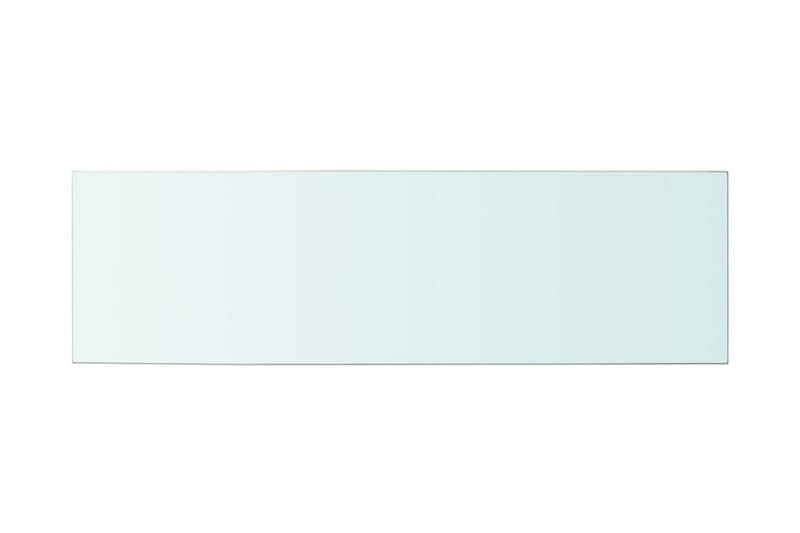 Hyllplan 2 st glas genomskinligt 100x30 cm - Transparent - Förvaring - Sko- & klädförvaring - Garderober & garderobssystem
