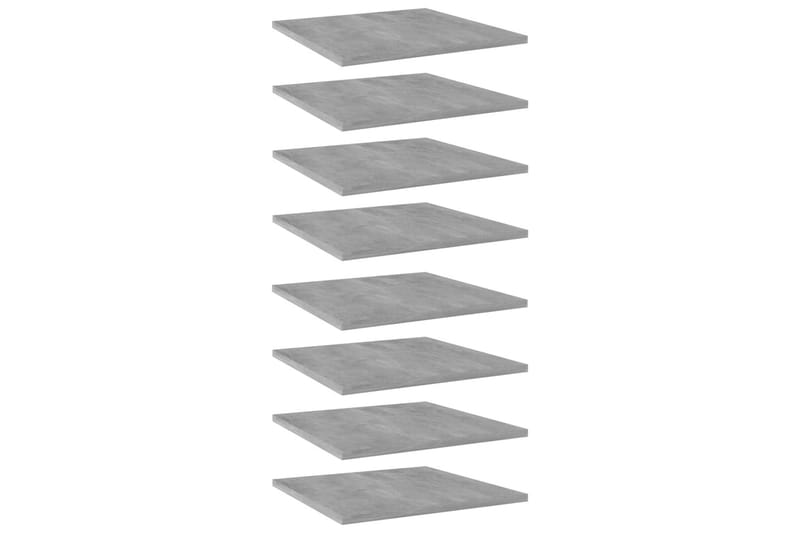 Hyllplan 8 st betonggrå 40x40x1,5 cm spånskiva - Grå - Förvaring - Sko- & klädförvaring - Garderober & garderobssystem