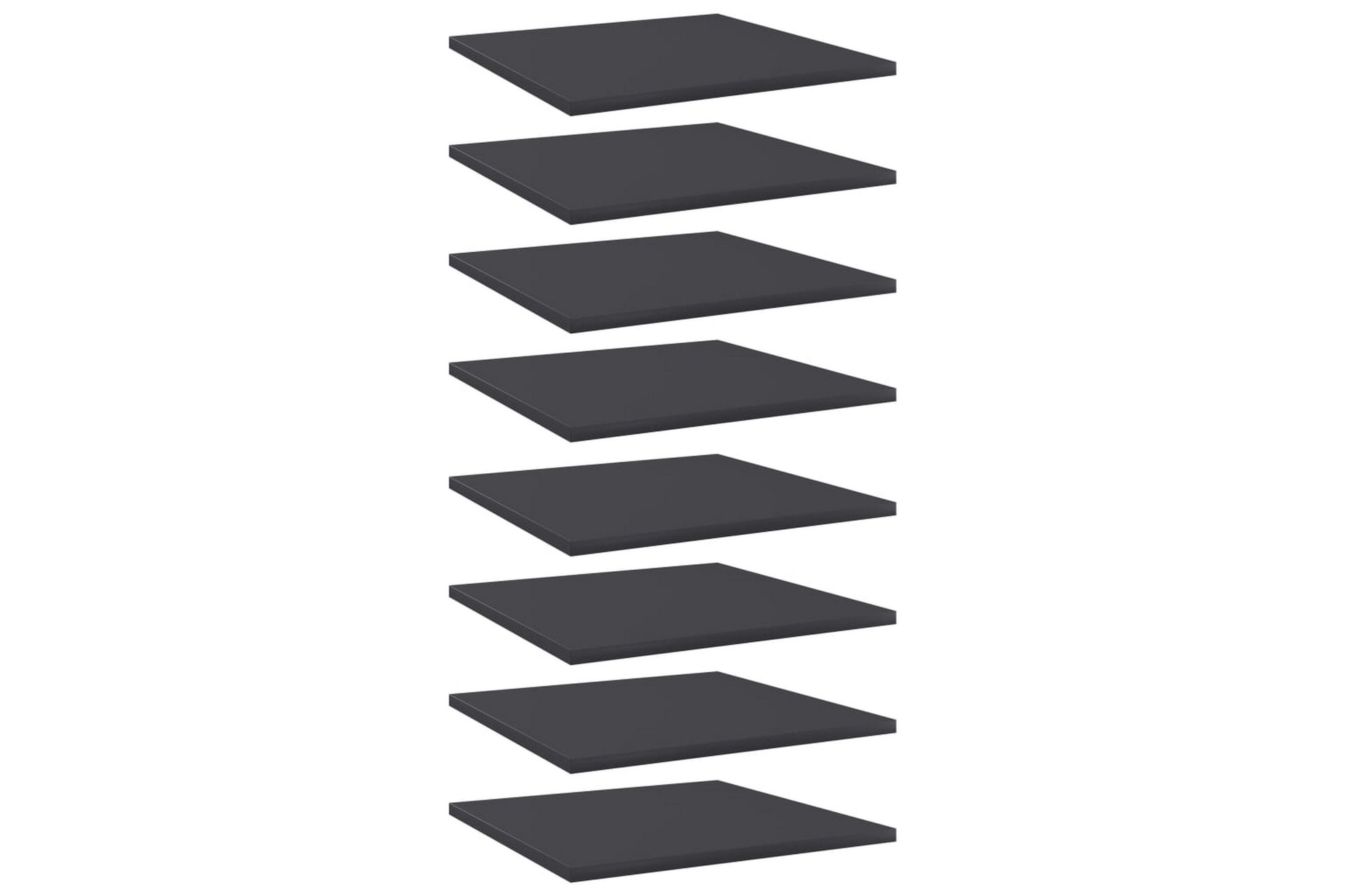 Hyllplan 8 st grå 40x40x1,5 cm spånskiva - Grå - Förvaring - Sko- & klädförvaring - Garderober & garderobssystem