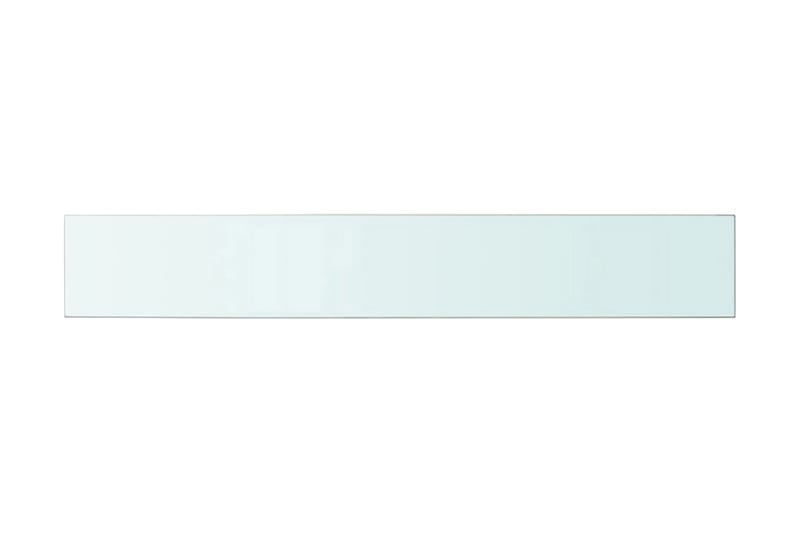 Hyllplan glas genomskinlig 100x15 cm - Transparent - Förvaring - Sko- & klädförvaring - Garderober & garderobssystem