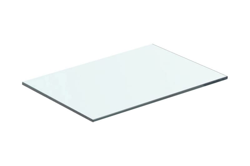 Hyllplan glas genomskinlig 40x20 cm - Transparent - Garderober & garderobssystem - Hyllplan