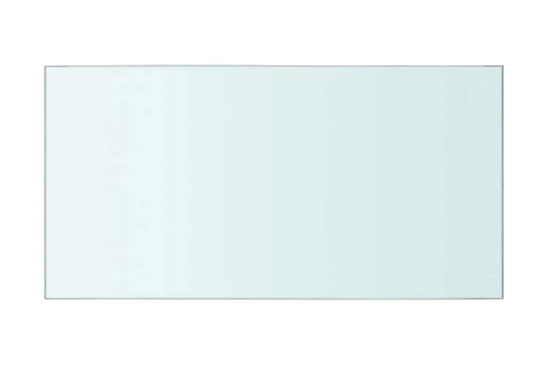 Hyllplan glas genomskinlig 40x20 cm - Transparent - Förvaring - Sko- & klädförvaring - Garderober & garderobssystem