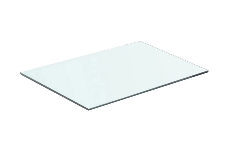 Hyllplan glas genomskinlig 50x30 cm - Transparent - Garderober & garderobssystem - Hyllplan