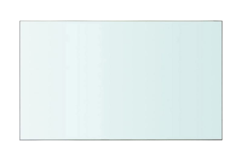 Hyllplan glas genomskinlig 50x30 cm - Transparent - Garderober & garderobssystem - Hyllplan
