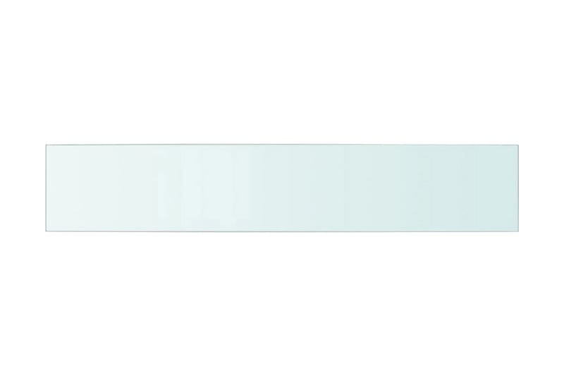 Hyllplan glas genomskinlig 80x15 cm - Gul - Förvaring - Sko- & klädförvaring - Garderober & garderobssystem
