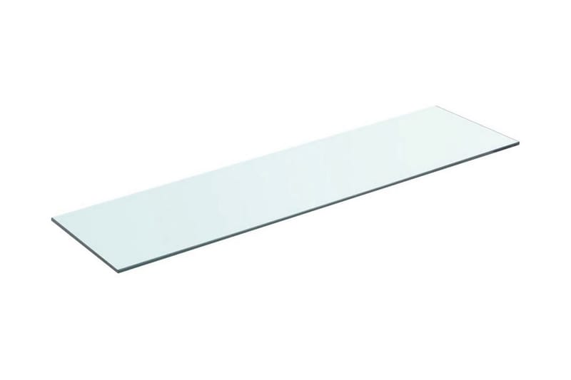 Hyllplan glas genomskinlig 80x20 cm - Transparent - Garderober & garderobssystem - Hyllplan