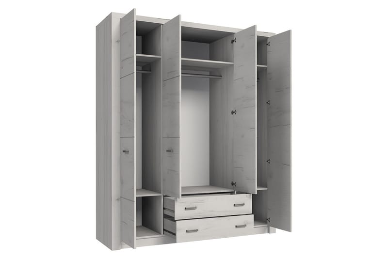 INDIANAPOLIS Garderob 178x58x214 cm - Beige - Förvaring - Sko- & klädförvaring - Garderober & garderobssystem