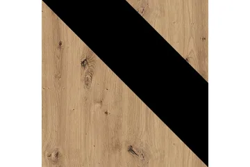 Ines Garderob 60x90 cm - Ek/Svart - Förvaring - Sko- & klädförvaring - Garderober & garderobssystem