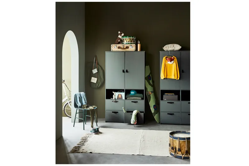 Jirueque Garderob med Förvaring - Grå - Förvaring - Sko- & klädförvaring - Garderober & garderobssystem