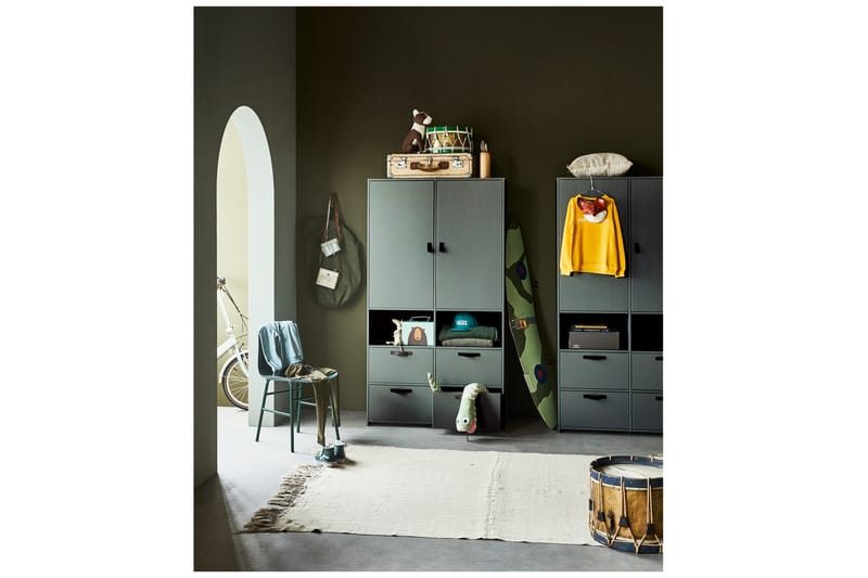 Jirueque Garderob med Förvaring - Grå - Förvaring - Sko- & klädförvaring - Garderober & garderobssystem