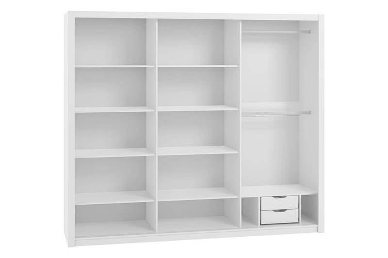 Julissa Garderob 250 cm med Spegel - Natur - Förvaring - Sko- & klädförvaring - Garderober & garderobssystem