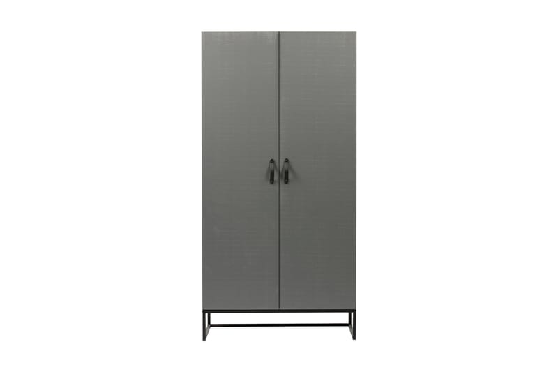 KAJE Garderob 100x195 cm Grå/svart - Förvaring - Sko- & klädförvaring - Garderober & garderobssystem