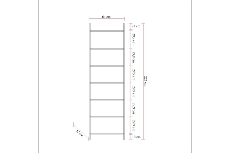 KNIGH Garderob 52x104 11 Hyllor Natur - Förvaring - Sko- & klädförvaring - Garderober & garderobssystem