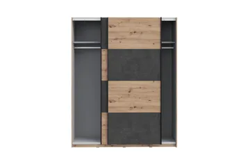 Kocherinovo Garderob 62x171 cm - Brun/Grå - Förvaring - Sko- & klädförvaring - Garderober & garderobssystem