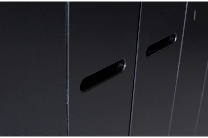 KOTONE Garderob 140x53 cm 3 Dörrer Furu/Svart - Förvaring - Sko- & klädförvaring - Garderober & garderobssystem