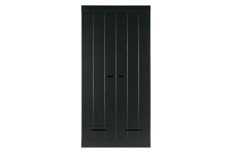 KOTONE Garderob 94x53 cm 2 Dörrar Furu/Svart - Förvaring - Sko- & klädförvaring - Garderober & garderobssystem